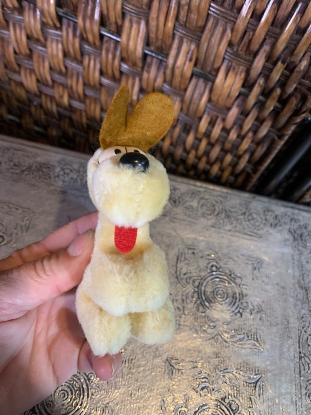 Vintage Garfield Odie Plush Grab Toy